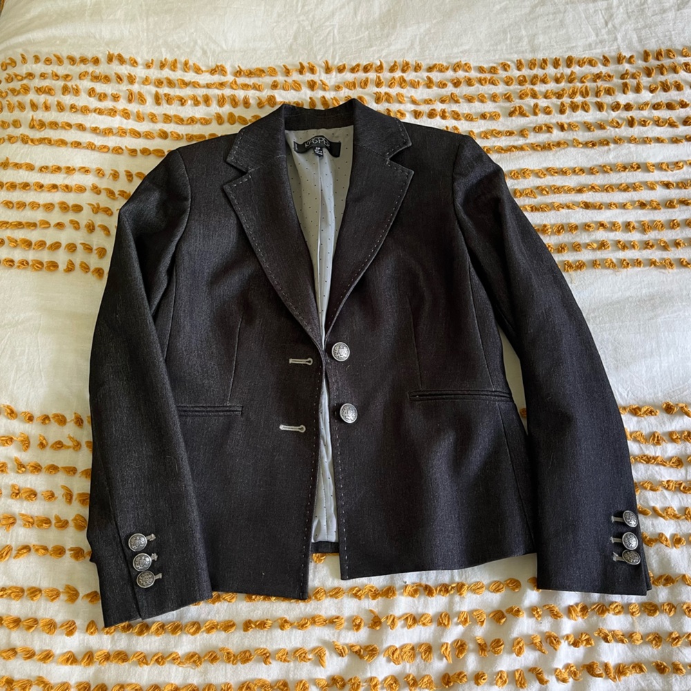 * 5/$20 Grey/black Blazer with Silver Buttons